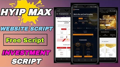 Hyip Max Investment Website Script ll Complete Installation tutorial 🔥