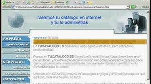 DreamWeaver curso pagina web videotutoriales.es