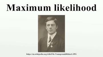 Maximum likelihood
