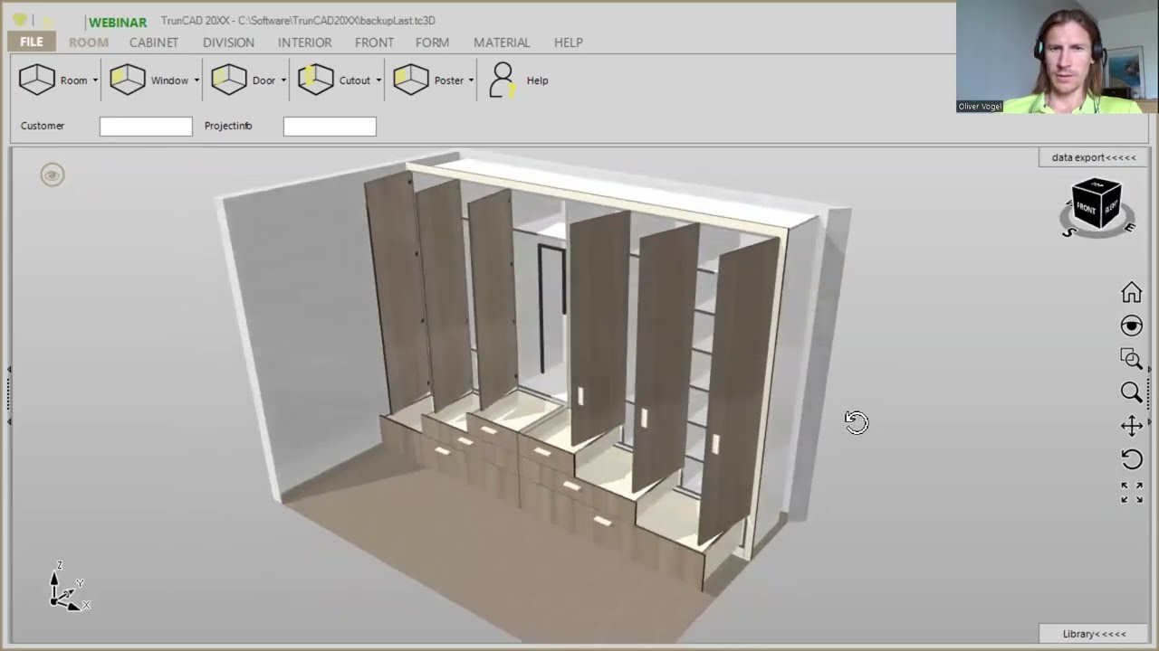 TrunCAD 20XX |Wardrobe with speciaal partitioning