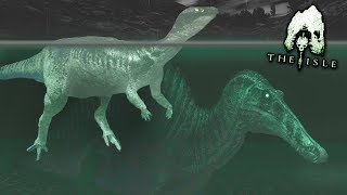 Swimming with a Spino! - Life of a Dryo | The isle