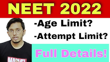 Age Limit in NEET 2022 | Attempt Limit in NEET 2022 | Full Details 🔥🔥 [Ash Academy]