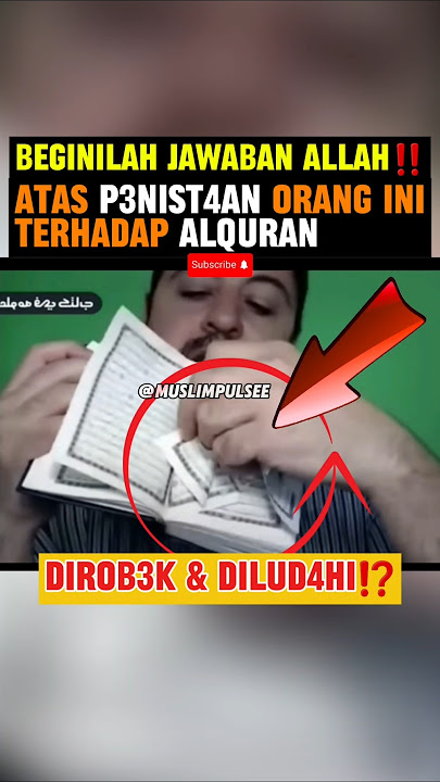 Allahu Akbar‼️balasan kontan Allah bikin kapok orang ini‼️ #alquran #kuasaallah #adzab #islam