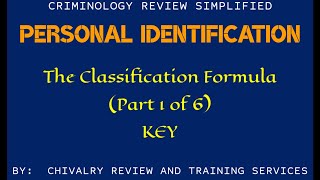 Key Classification Criminology Review Simplified