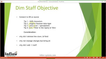 kettle pentaho data integration  by inflow - overview of the staff dimension