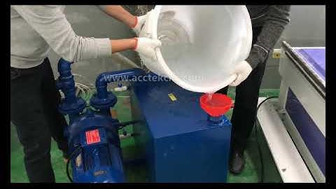 how to install vacuum pump installing manual? ACCTEK CNC router