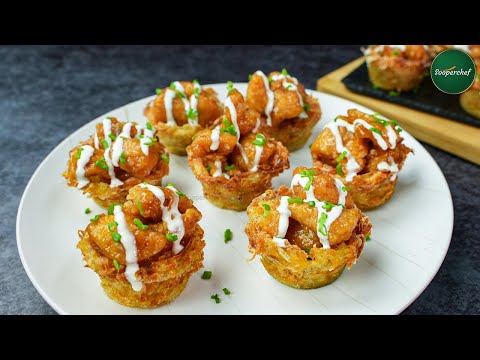 Mini Potato Baskets with Glazed Tender Pops Recipe by SooperChef