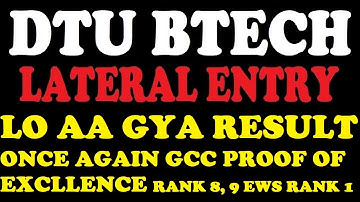 DTU LEET RESULT OUT 2021 NOW CHECK ONCE AGAIN GCC PROOF OF EXCLLENCE  ALL THE BEST MERE SHERO!!!