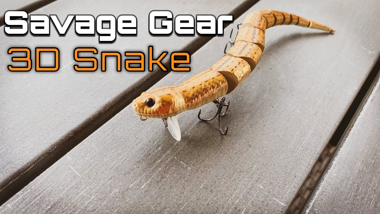 Savage Gear 3D Snake Lure For Big Bass! Fish EXPLODE On This Bait