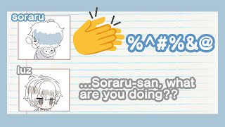 (Eng Sub) Soraru-san is acting strange...? ft. luz | utaite clips