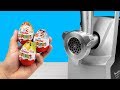 EXPERIMENT: MEAT GRINDER VS KINDER SURPRISE