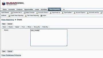 Visao Reporting - Example Report - Audit Table Reporting