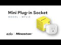 How to pair a minoston mini plugin socket mp21z with ezlo hubs