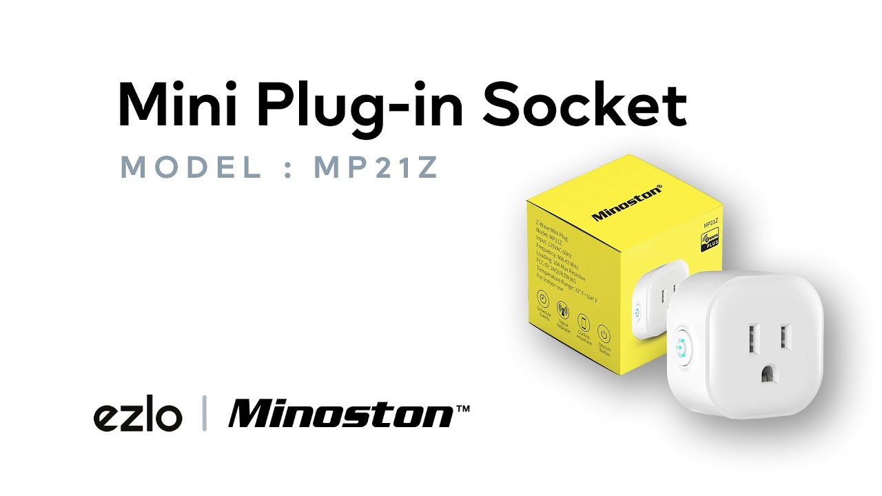 How to pair a Minoston Mini Plug-in Socket MP21Z with Ezlo Hubs? - YouTube
