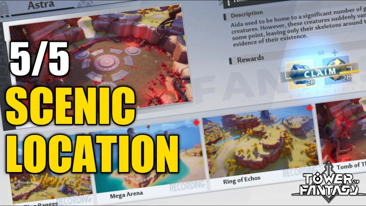 ALL Scenic Points Tower of Fantasy (ASTRA) | 