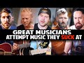 Great musicians attempt music they suck at