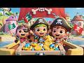 Little Pirate Ship Sails Swish Swish Swish | Ocean Adventure &amp; Kids Songs