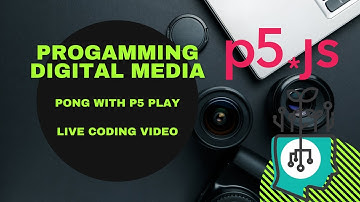 Creating Pong with p5 play. LIVE CODING DEMO