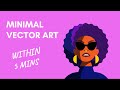 How to Make a Minimal Vector Portrait with Adobe Illustrator - Tutorial (English)
