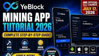 YeBlock Mining App Tutorial 2026 | How to Register, Start Mining & Apply as a YeBlock KOL screenshot 5