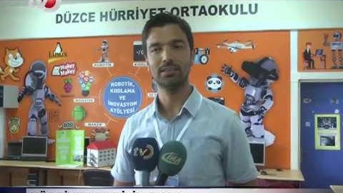 Düzce Hürriyet Ortaokulu Bilim Şenliği (Robotik Kodlama)