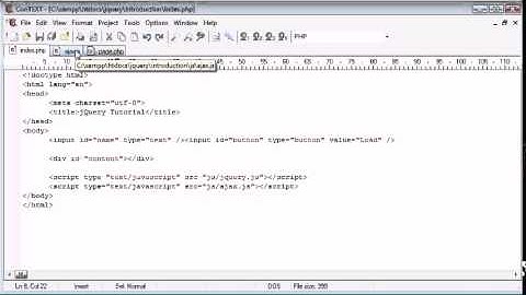 jQuery Tutorial   102   AJAX Send Data