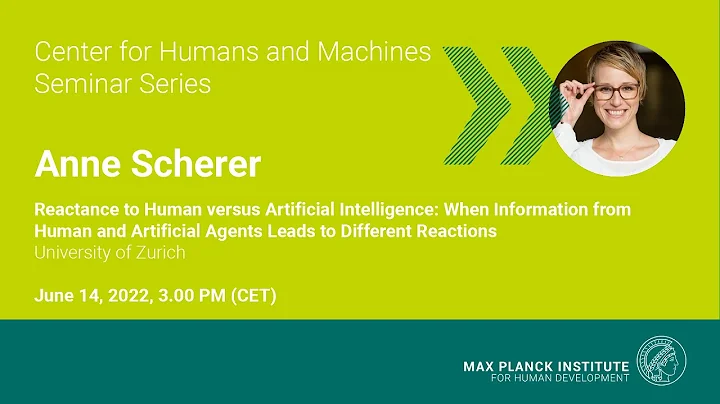 CHM Seminar for Humans and Machines: Reactance to ...