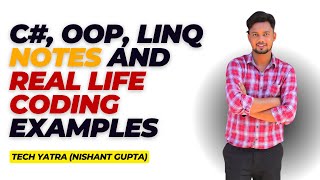 C#, OOP, LINQ Notes and Real life Coding Examples #csharp #csharpproject #csharpprogramming