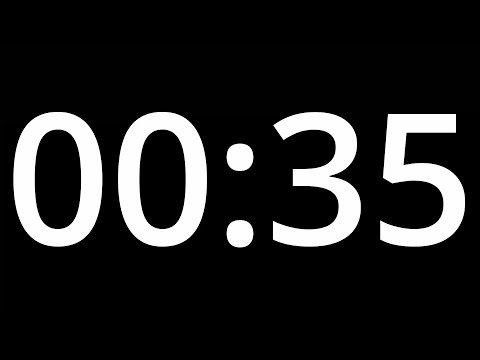 35 SECOND TIMER with alarm - COUNTDOWN Clock Alarm
