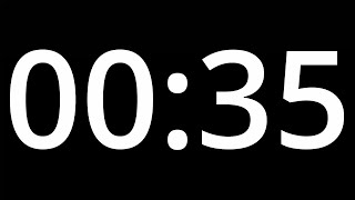 35 SECOND TIMER with alarm - COUNTDOWN Clock Alarm