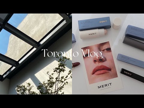 【VLOG】四月的春雨, Merit Try On💄, 打工人的中午吃什么，Burrata沙拉🥗真不错，本森小朋友的日常，难得的午后时光