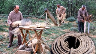 CUERDAS Y SOGAS artesanales. Elaboración y trenzado con fibras vegetales en 1996 | Documental