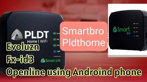 PLDThome Smartbro Wifi, Evoluzn FX-id3, Openline Using Android phone