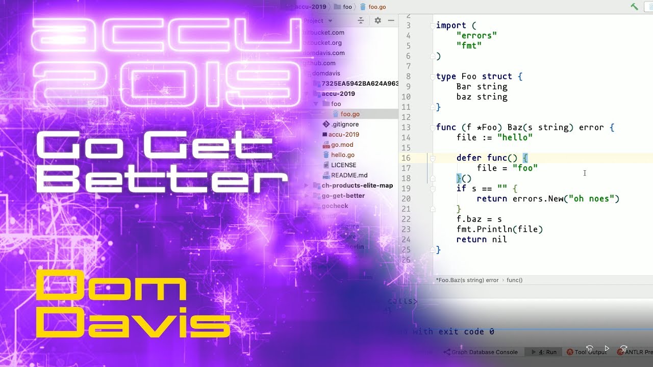 Go Get Better (Go Programming Language) - Dom Davis [ACCU 2019 ...