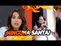 "NO SOS NINGUNA SANTA" Una vecina le tiró un palazo a Cinthia Fernández en un móvil de Momento D