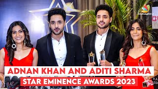 Adnan Khan and Aditi Sharma attend Star Eminence Awards 2023 #adnankhan #aditisharma