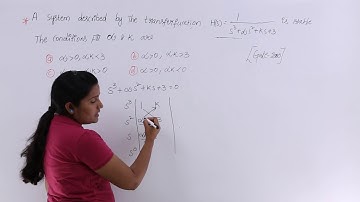 GATE Problem on Finding Unknown Values Using Routh Array