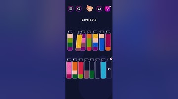Get Color Level 5612 #colorgames #watersortpuzzle #watersortgame #watersort