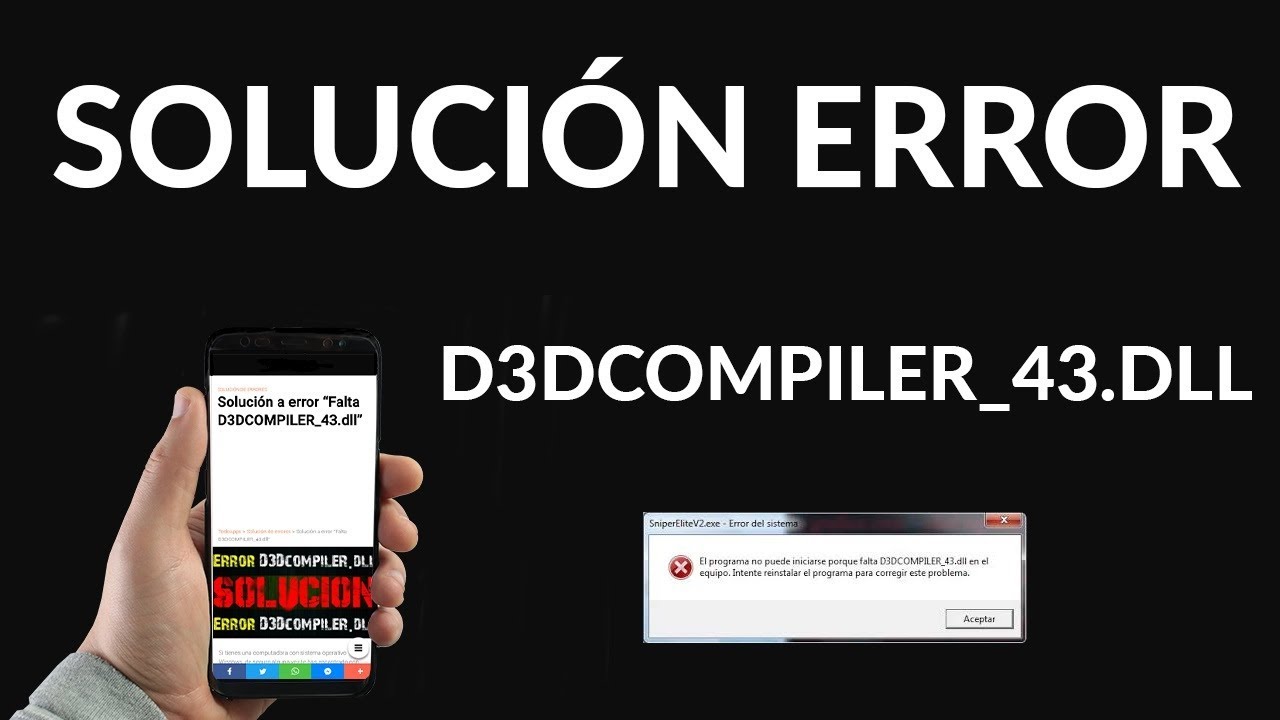 Solución error: 'No puede iniciarse porque falta d3dcompiler_43.dll'  DirectX Windows | Mira Cómo Hacerlo