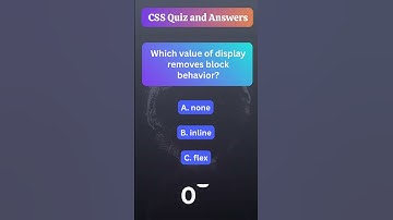 CSS Quiz 27 of 1000 | Cascading Style Sheets Quiz and Answers | Web Development Skills