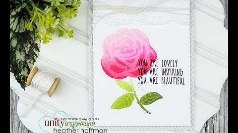 Unity Quick Tip: Ombre and Pigment Ink Layered Roses