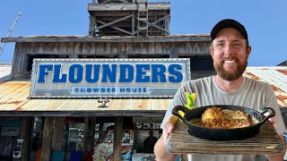 OUR MASSIVE SEAFOOD FEAST AT FLOUNDER'S! | Pensacola Beach Food Review