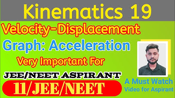 "Acceleration from Velocity-Displacement Graph for JEE/NEET"