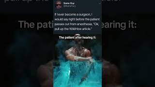 The patient is WOLVERINE!? 💀