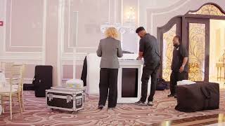 Timelapse of our standard wedding DJ setup 