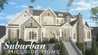 Bloxburg: Suburban Hillside Home | Roblox Bloxburg | Speedbuild