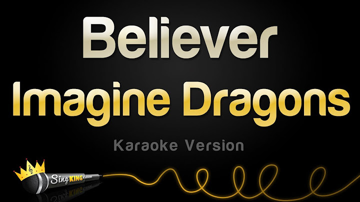 Believer Karaoke version - Karaoke performance video thumbnail