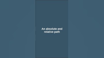 An absolute and relative path  #operatingsystem #computereducation