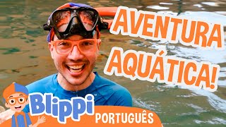 Blippi Tem uma Aventura Aquática! | Blippi em Português | Vídeos Educativos para Crianças