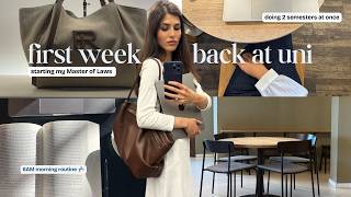 first week back at law school 🗞️ my most intense semester yet, 6am morning routine, lots of studying